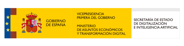 Logotipo "Gobierno de España Secretaria de estado de digitalización e inteligencia artificial"